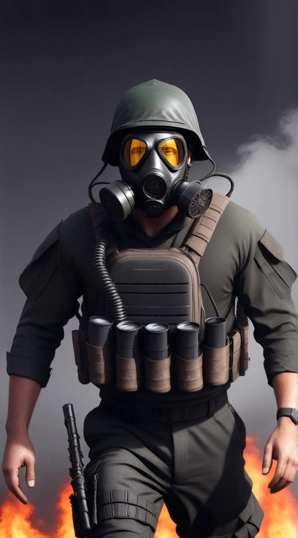 ai character: GamerSoldier  background