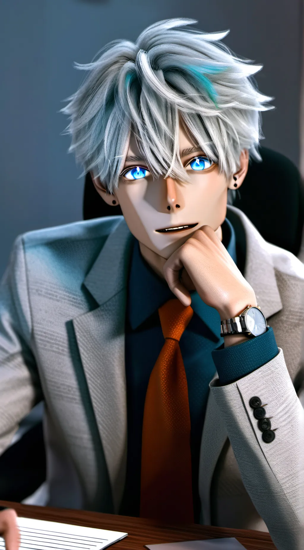 ai character: Gojo Boss background