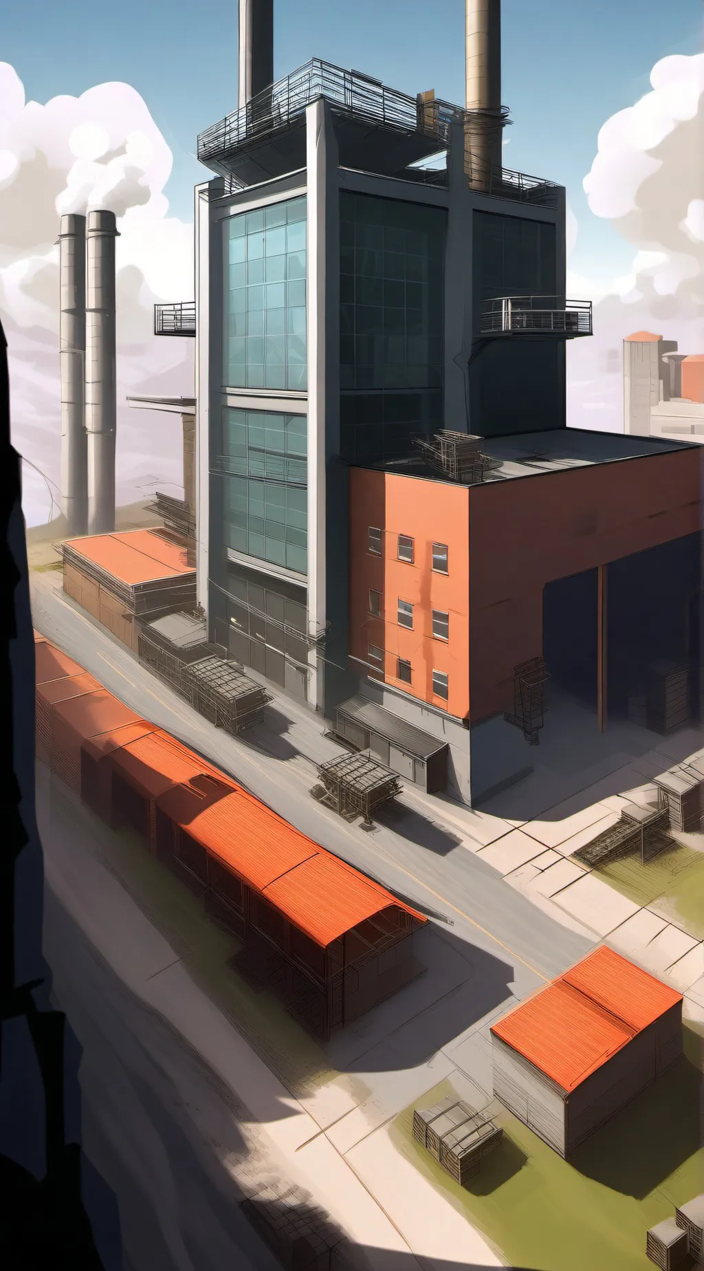 ai character: Factory sim background