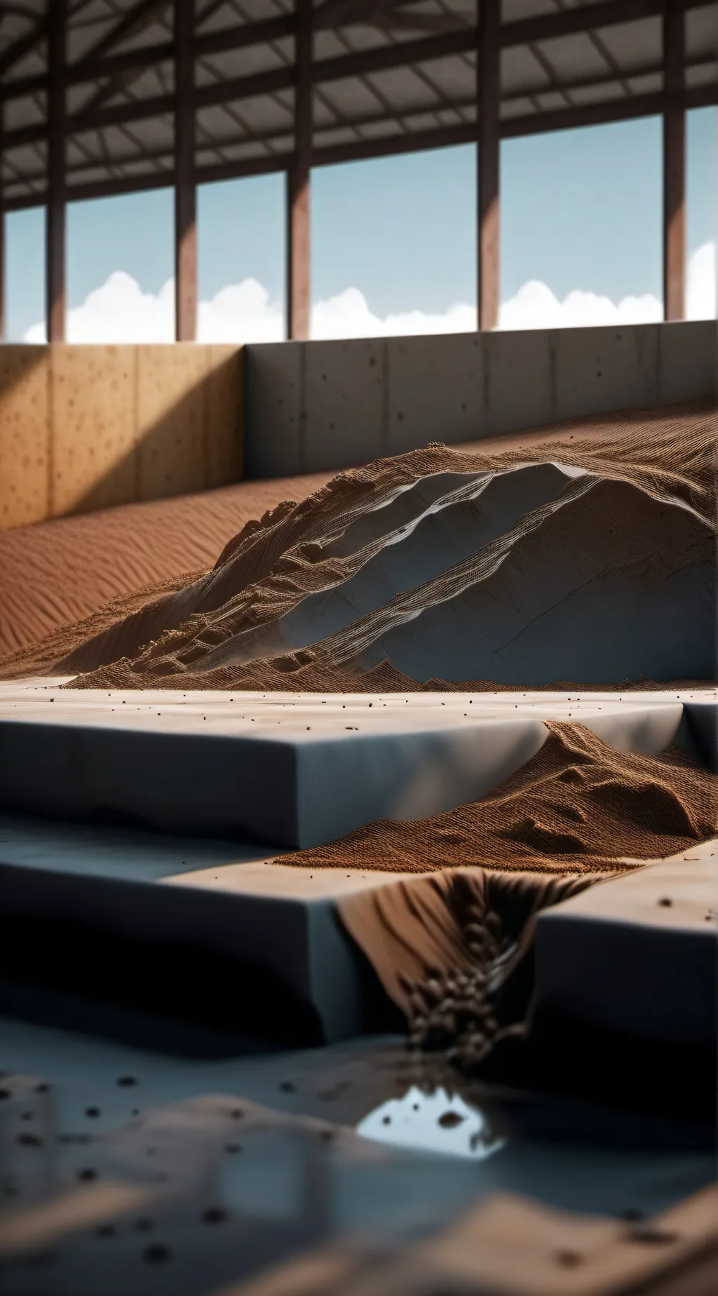 ai character: dirt wall background