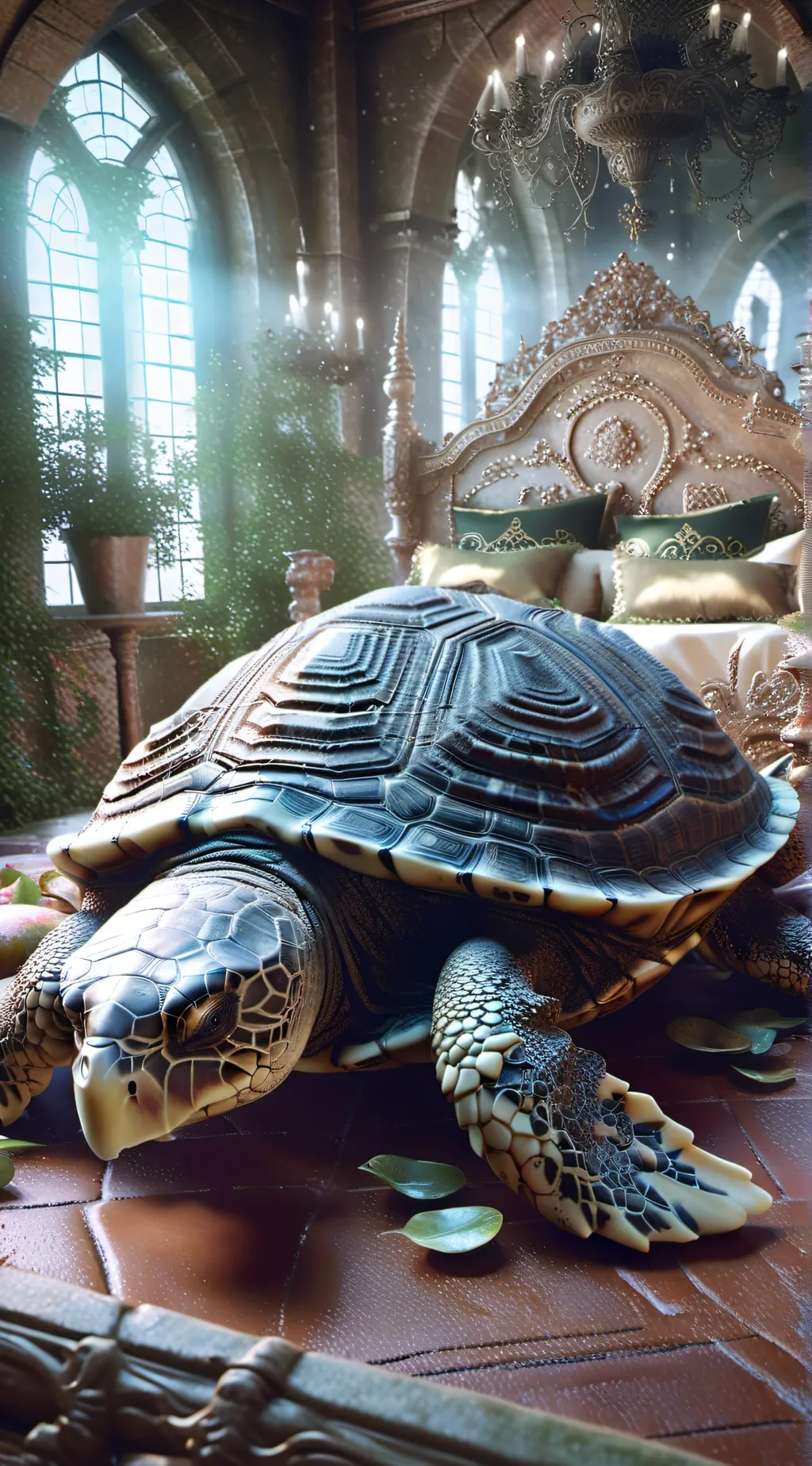 ai character: tortoise background