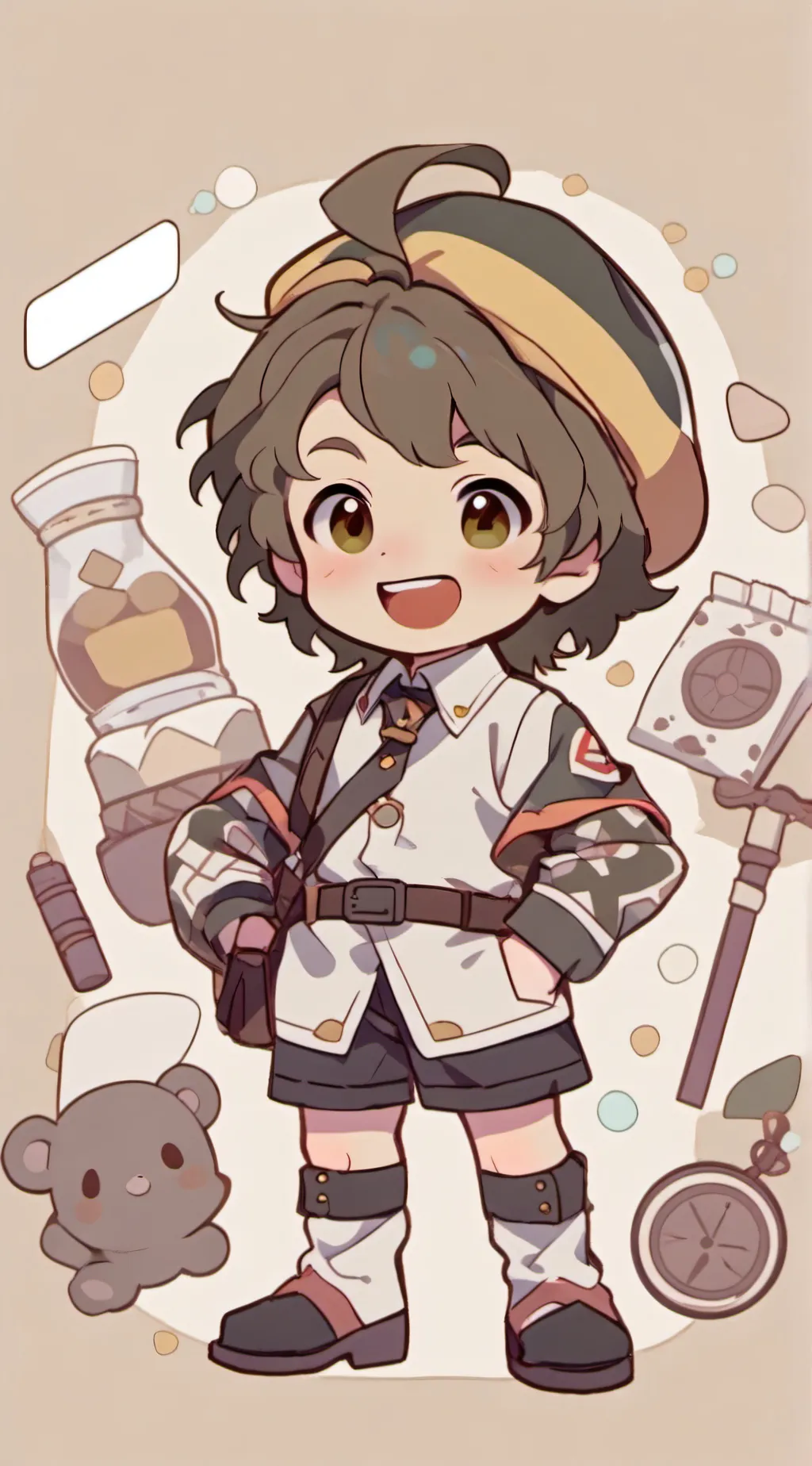 ai character: Steve and Dustin background