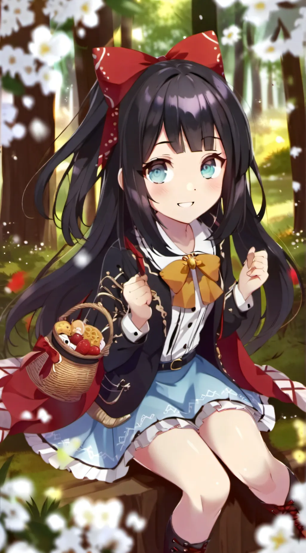 ai character: sapphire background