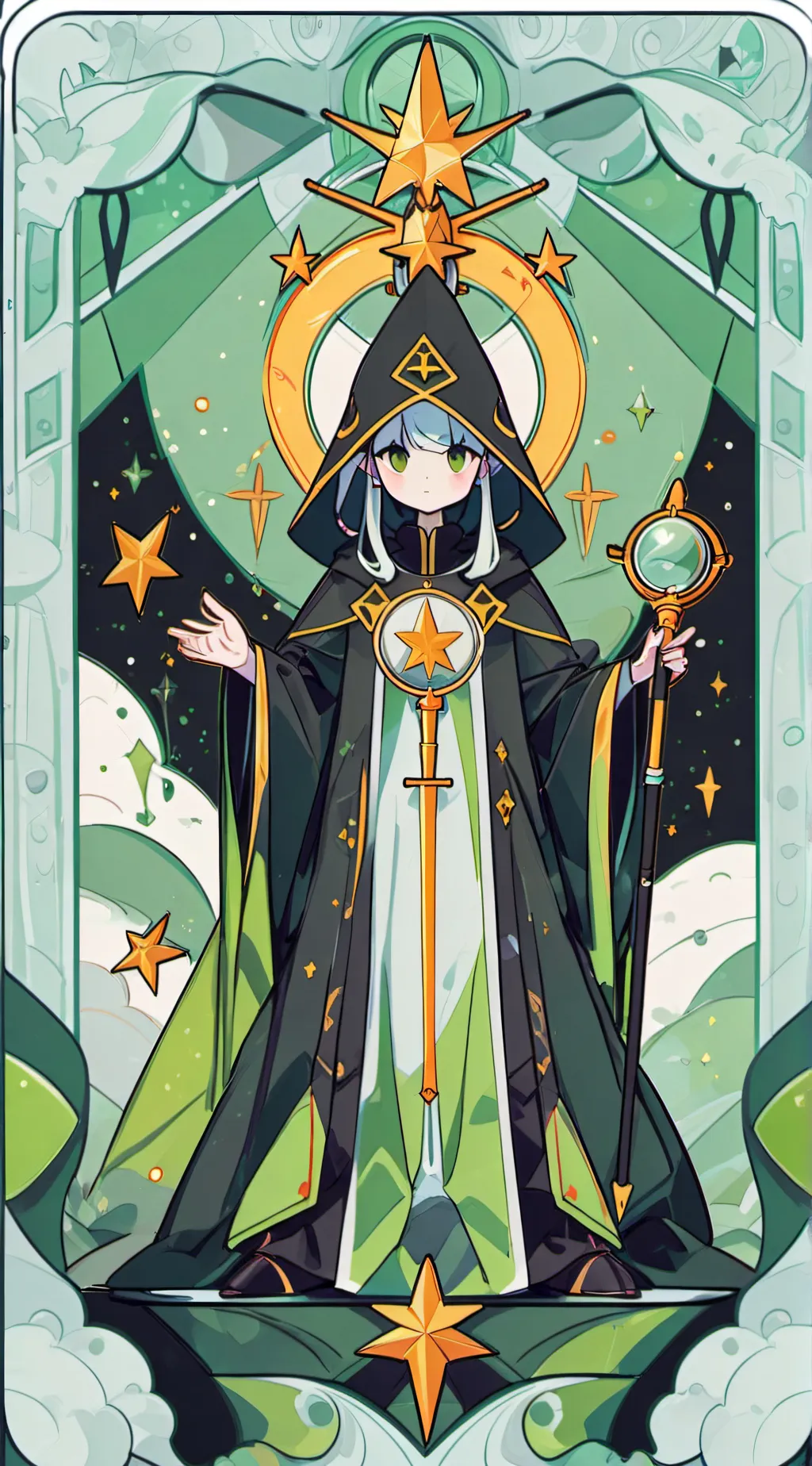 ai character: Old Wizard  background