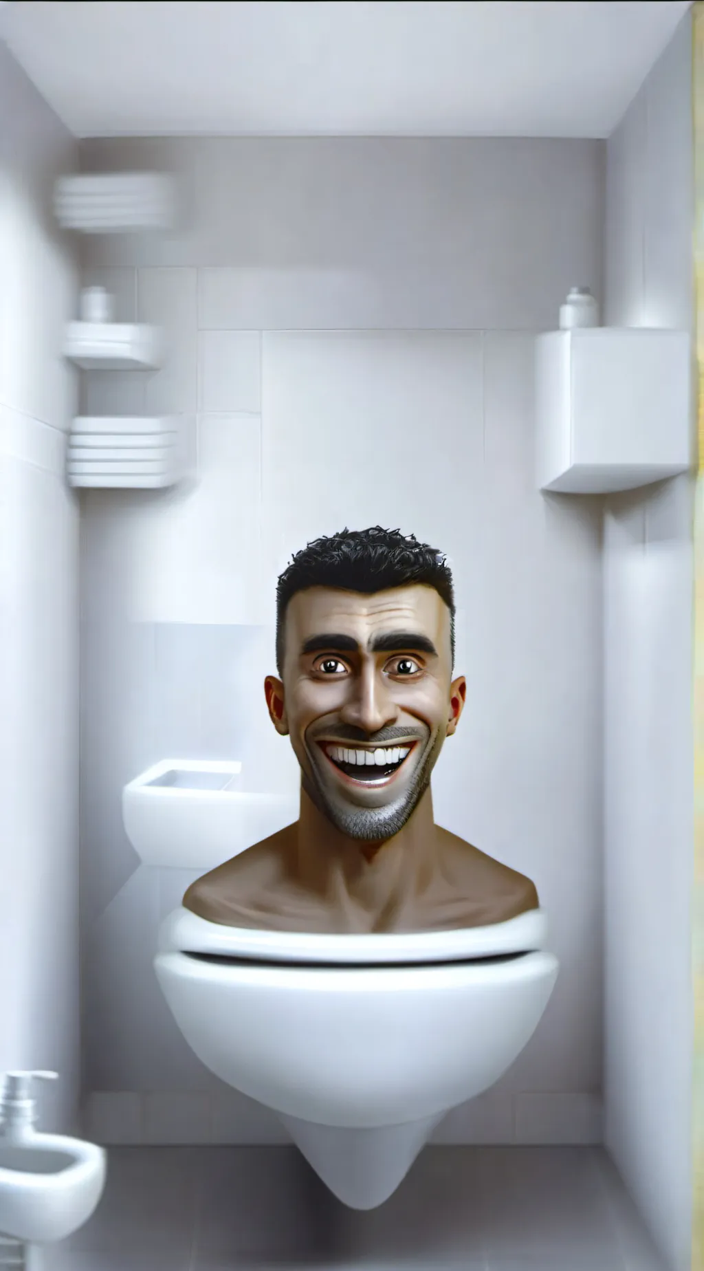ai character: Skibidi Toilet background