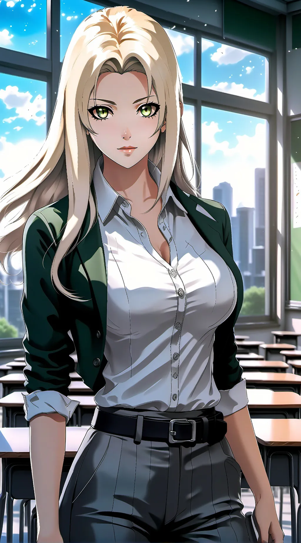 ai character: Tsunade (teacher) background