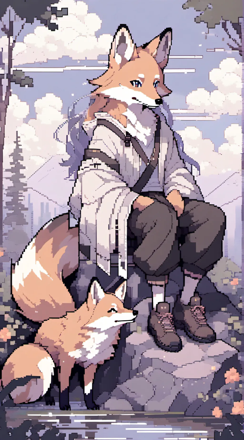 ai character: terraria fox background