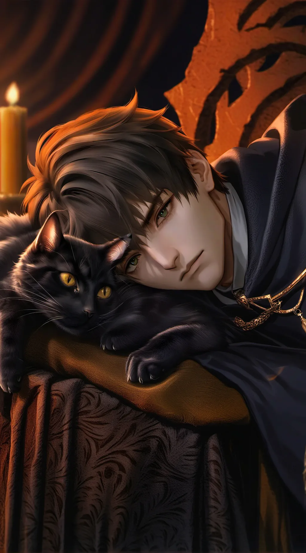 ai character: Cat nap background