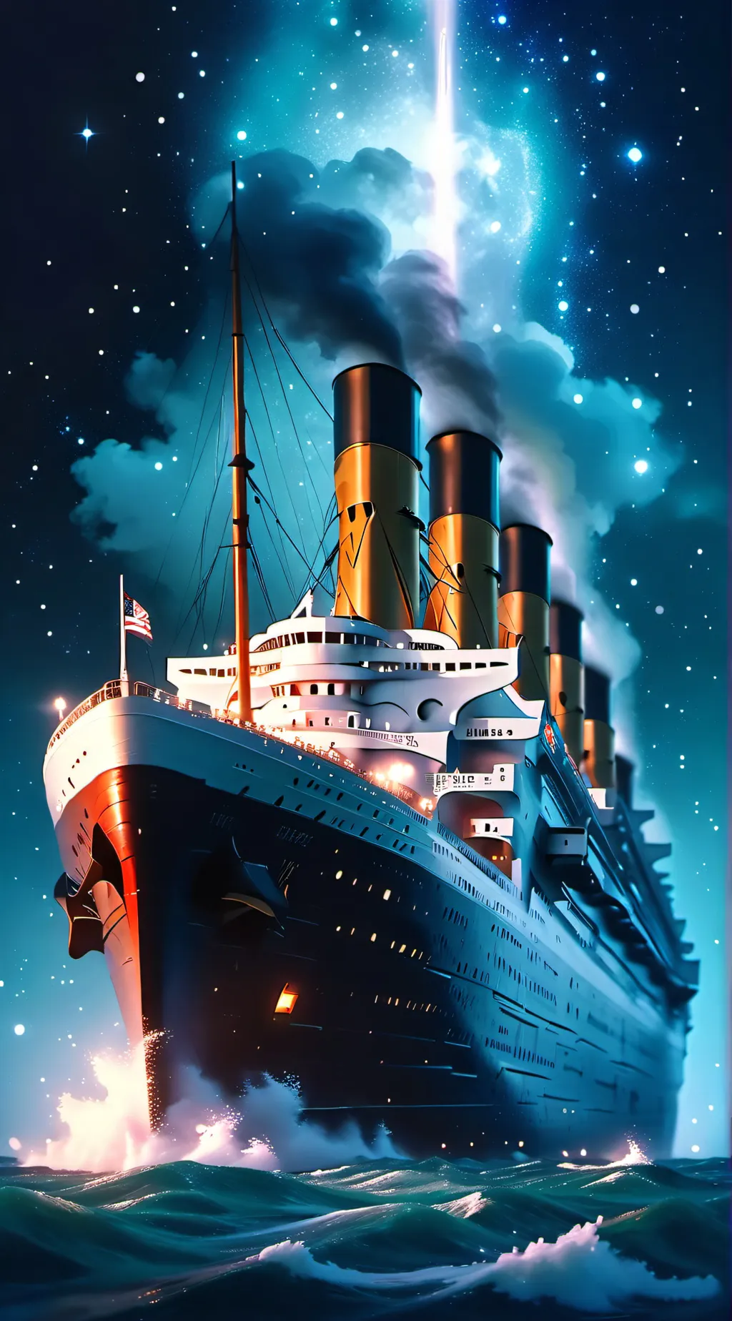 ai character: Fpe Titanic background