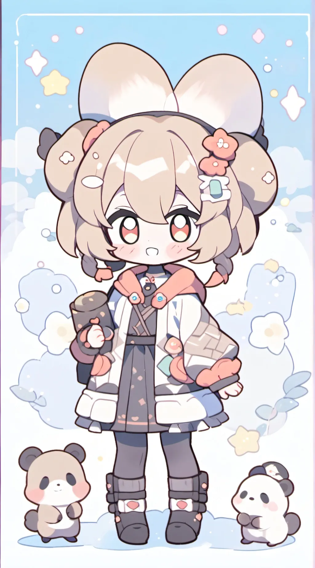 ai character: Kawaii Lily♥︎🩷 background