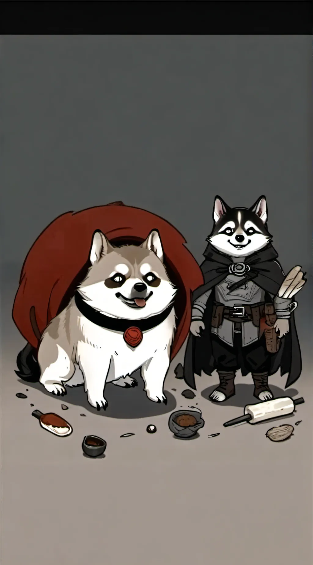 ai character: R.i.p Brutus..  background