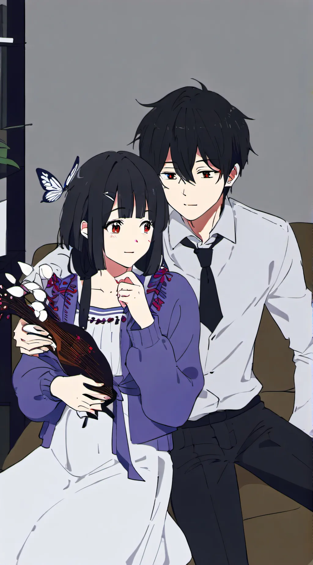 ai character: Tanjiro x Kanao background