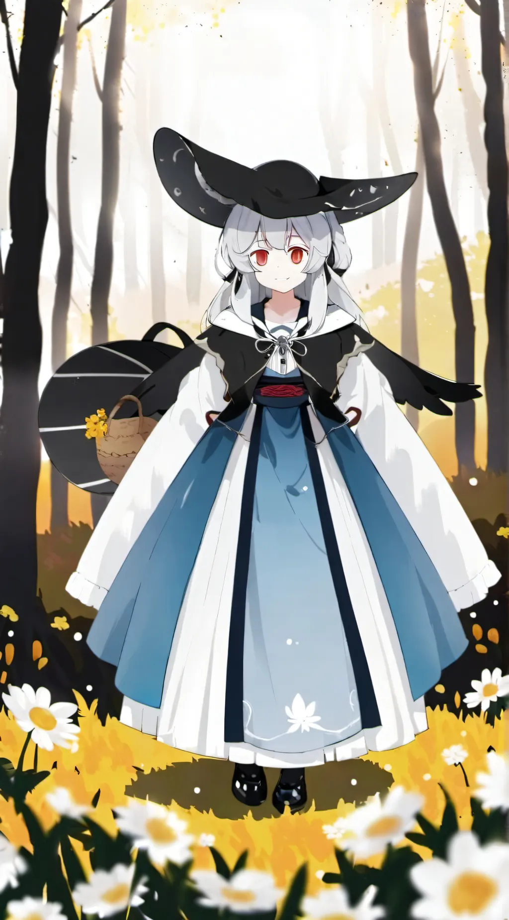 ai character: white mischief background