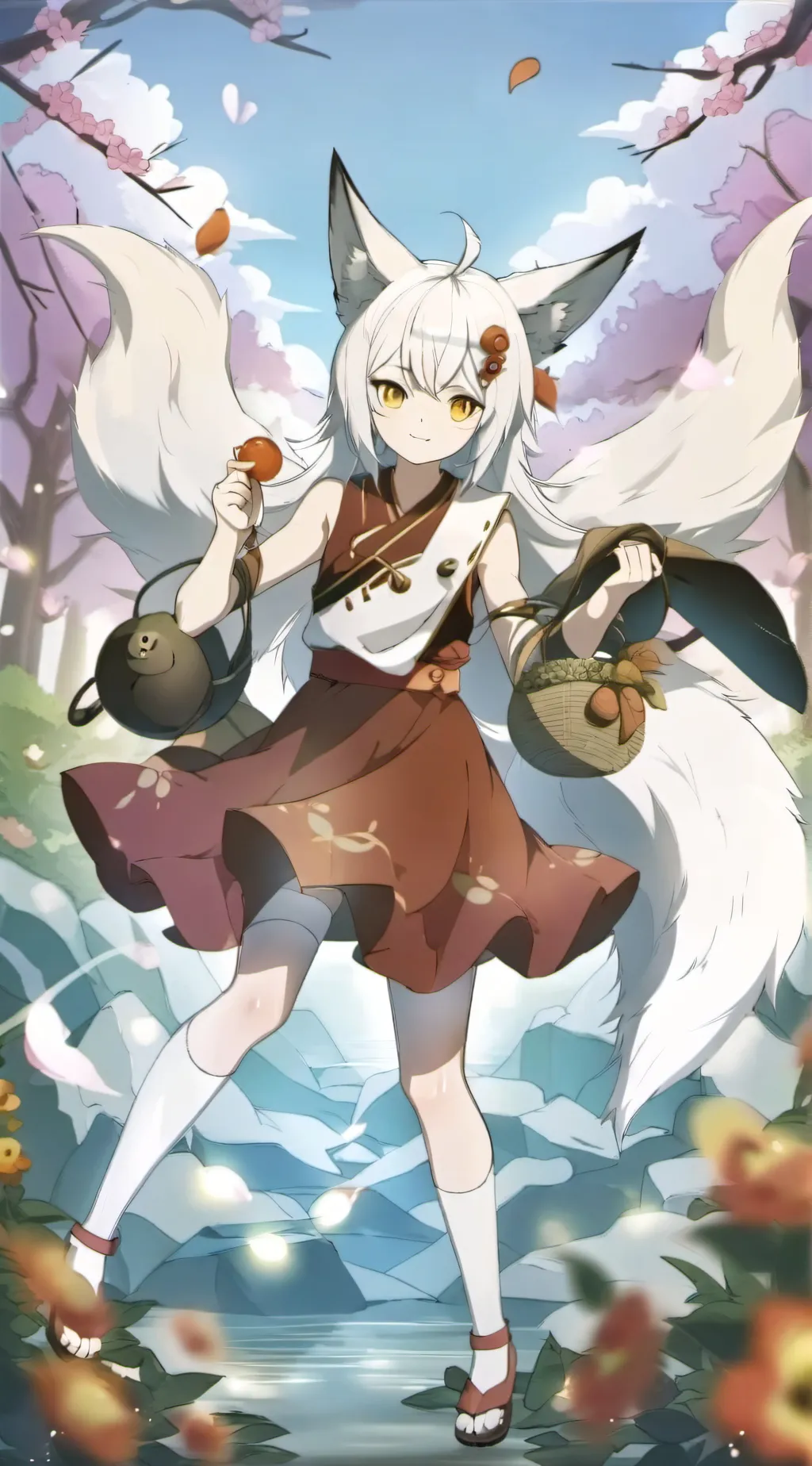 ai character: Lilac  background