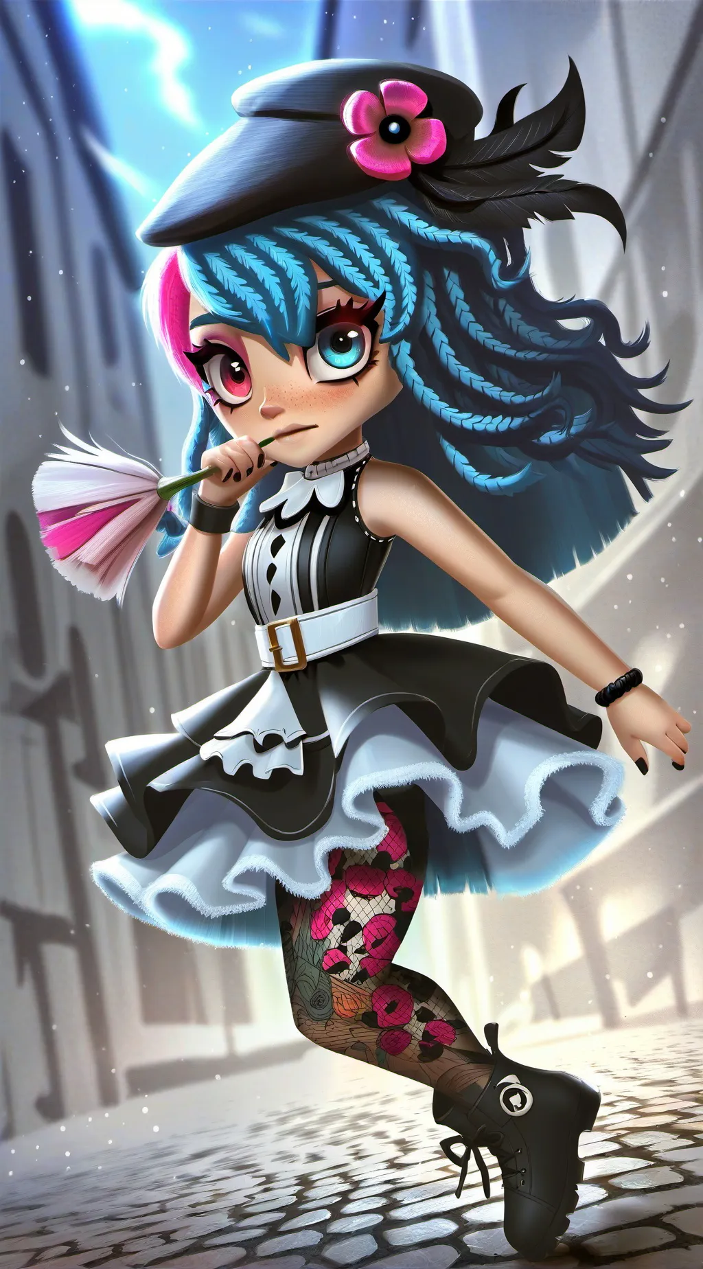 ai character: Dandy dangernager background