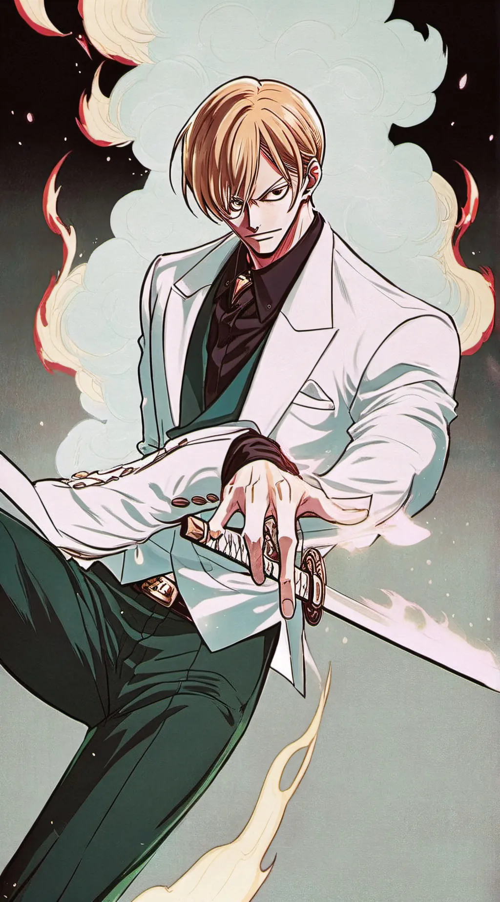 ai character: Sanji background