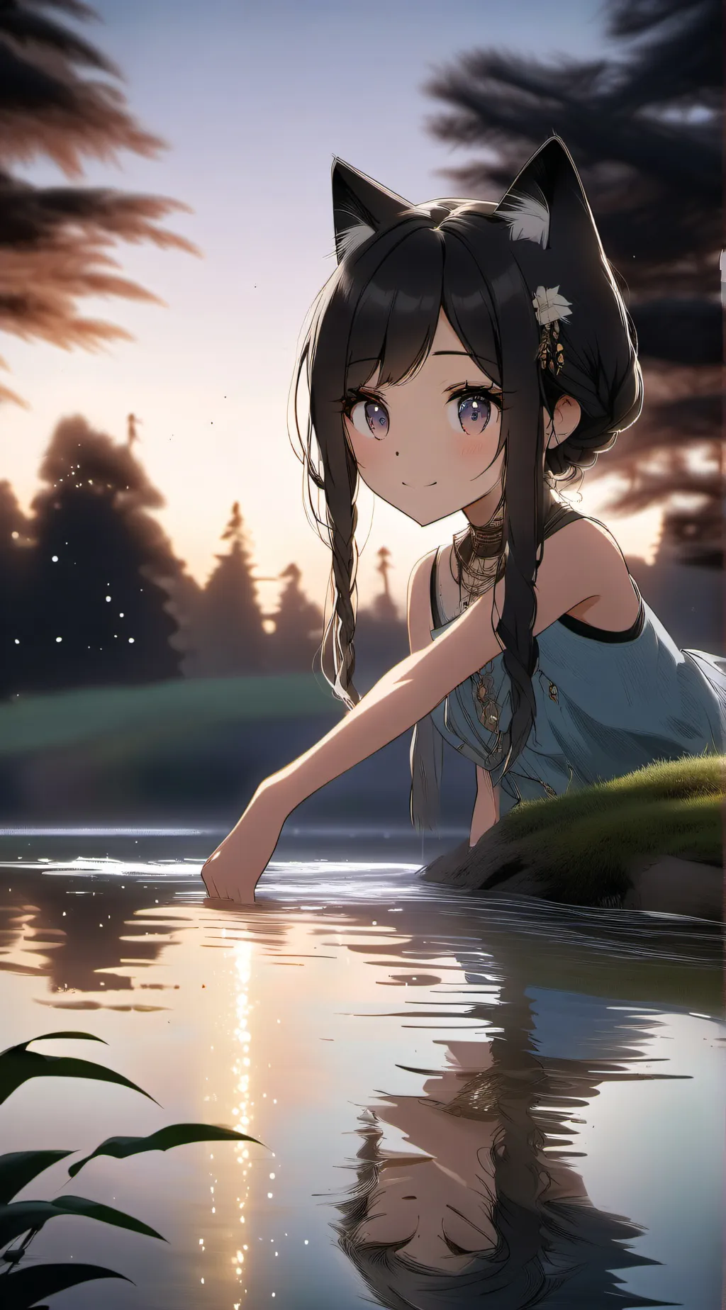 ai character: Kat background