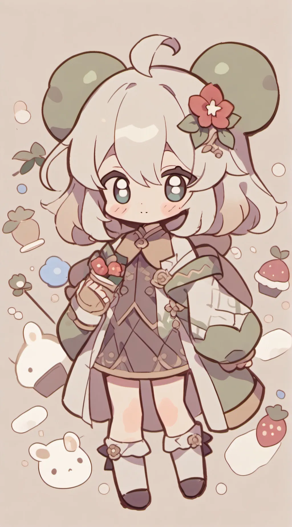 ai character: N V and J background