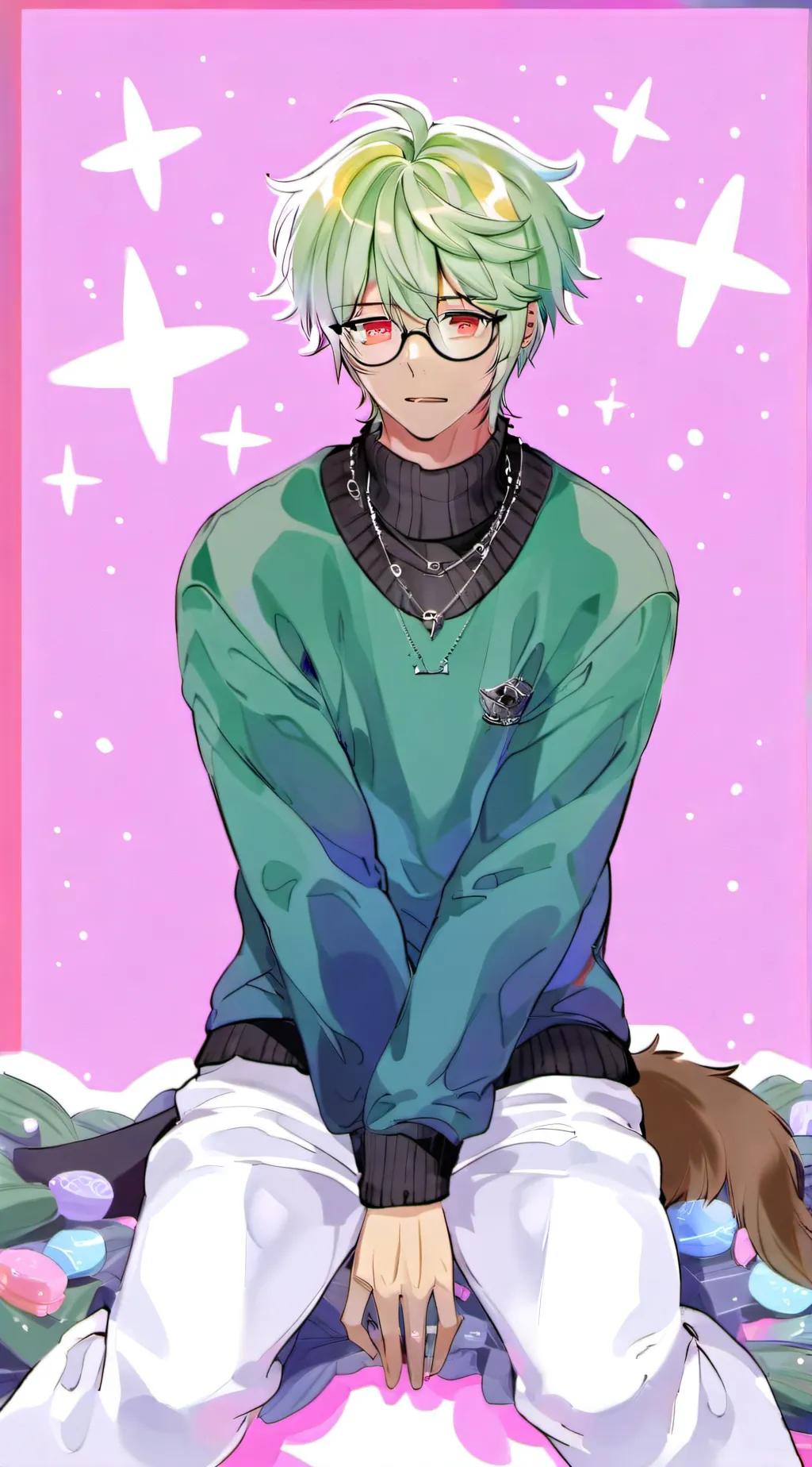 ai character: ¿Aquamarine? background