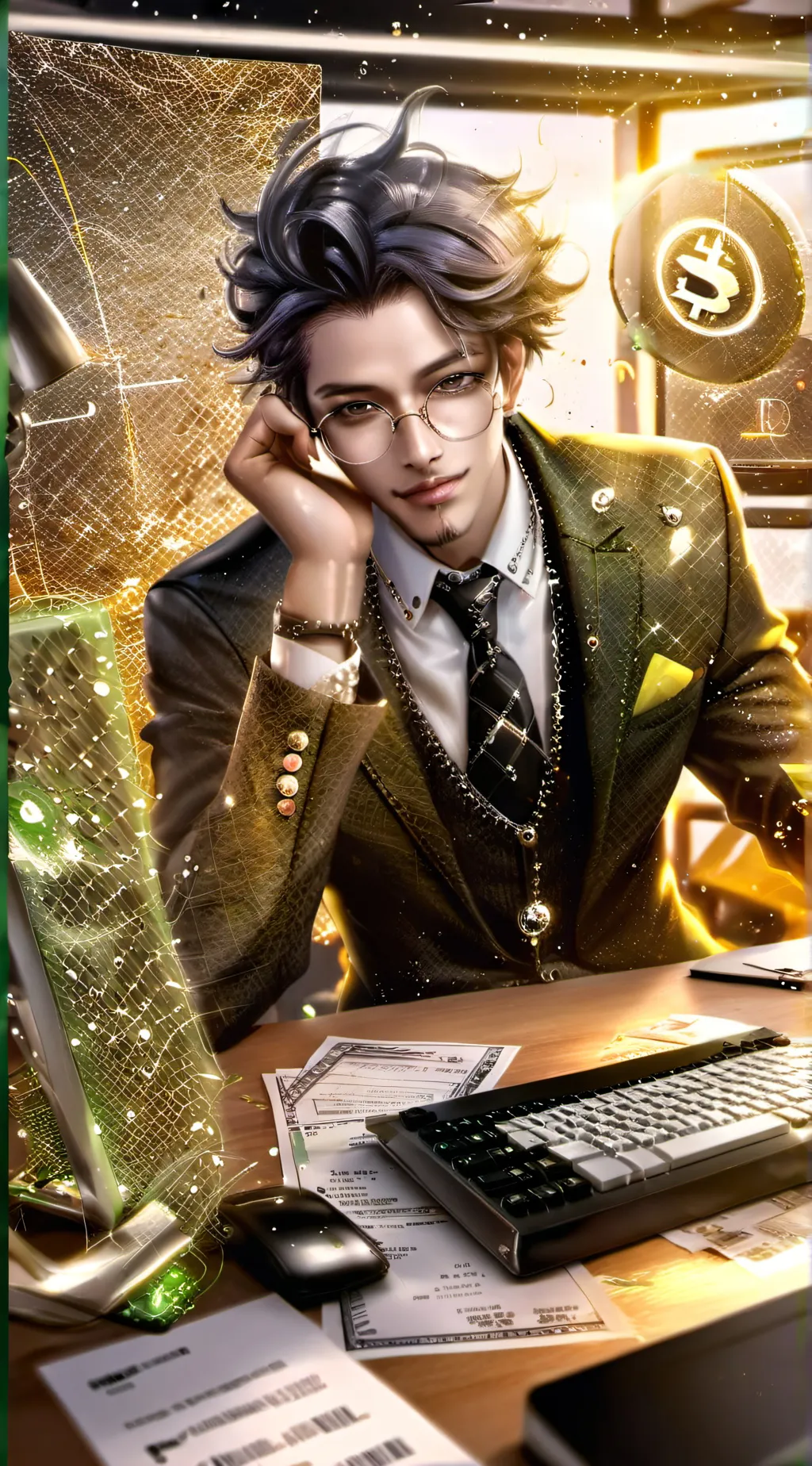 ai character: Prof. Gains Platyh background