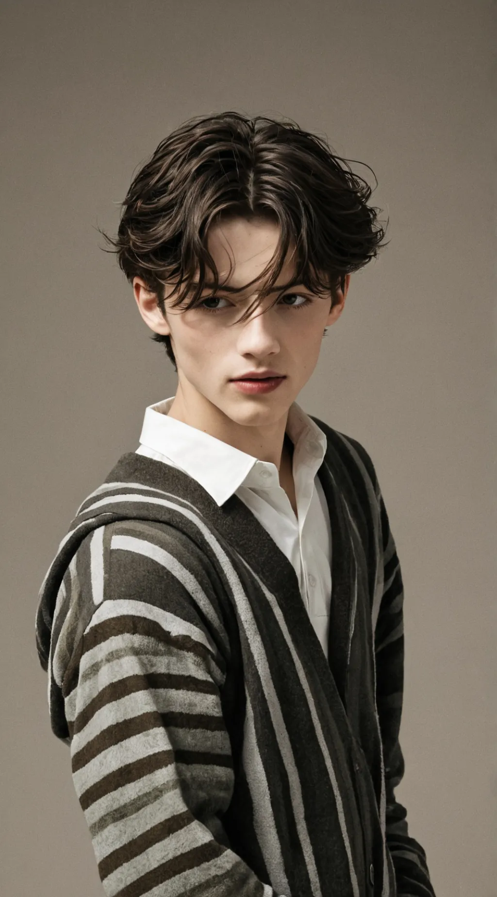 ai character: Louis partridge  background