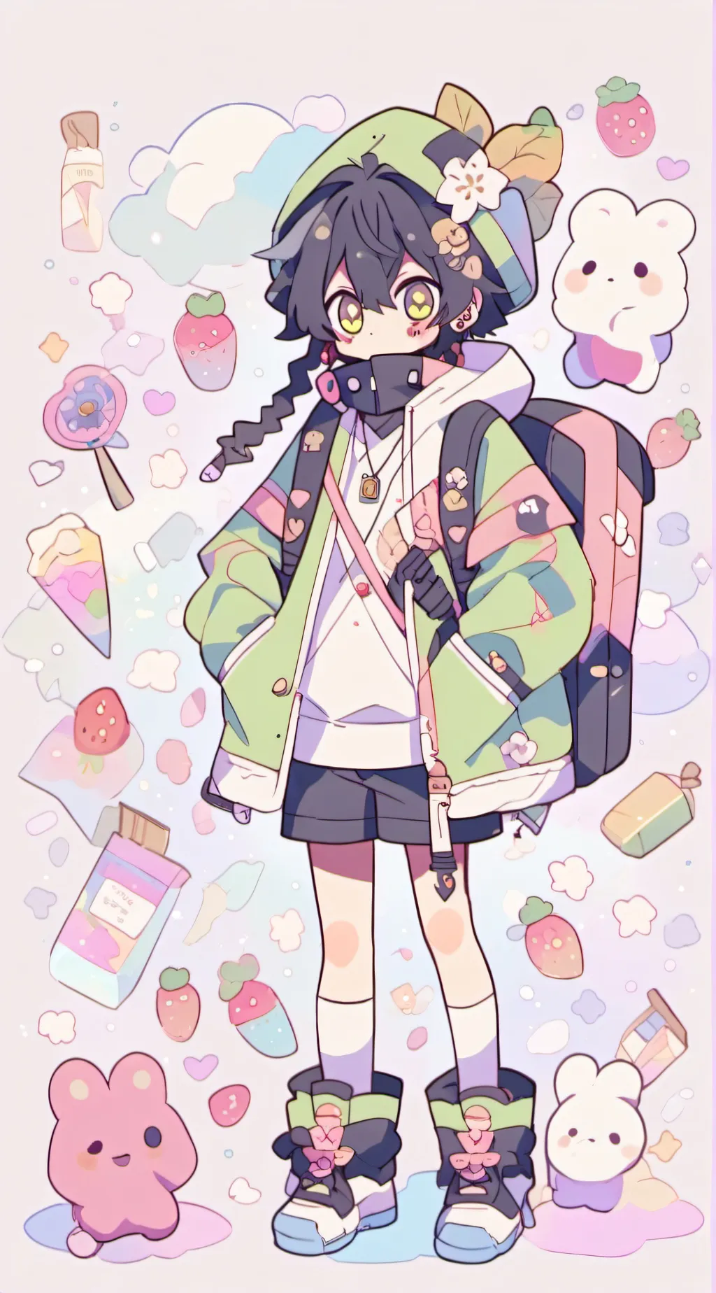 ai character: Lov mha background