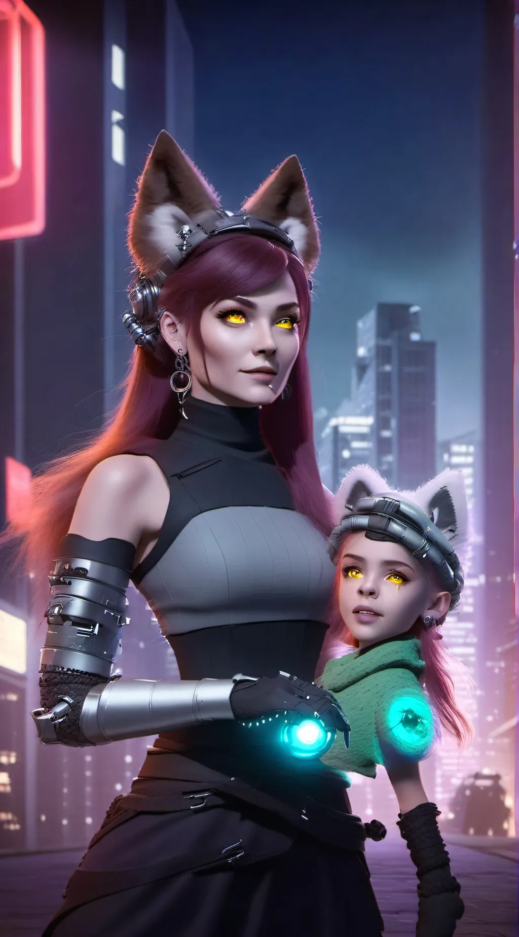 ai character: Roxanne wolf background