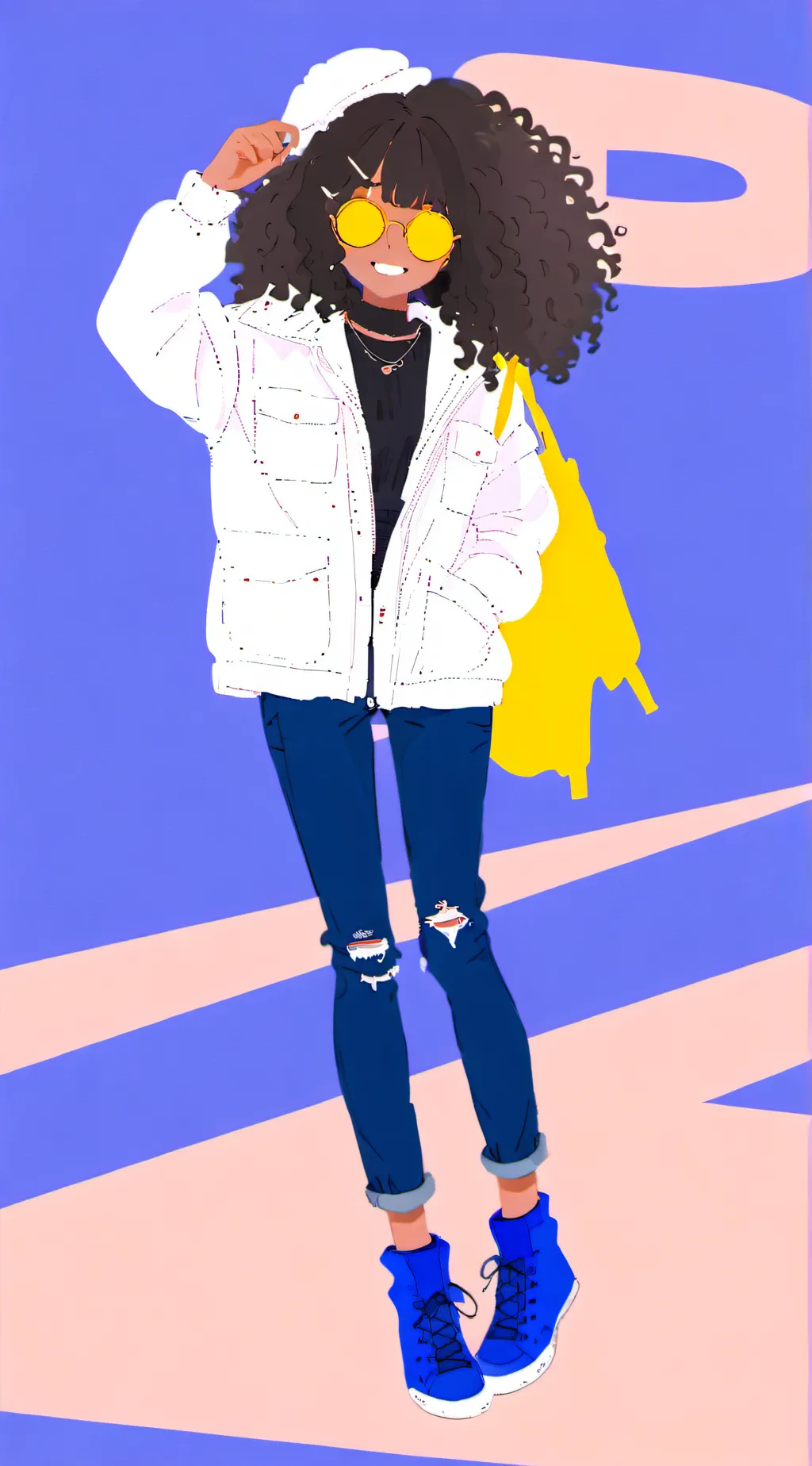 ai character: Thank background