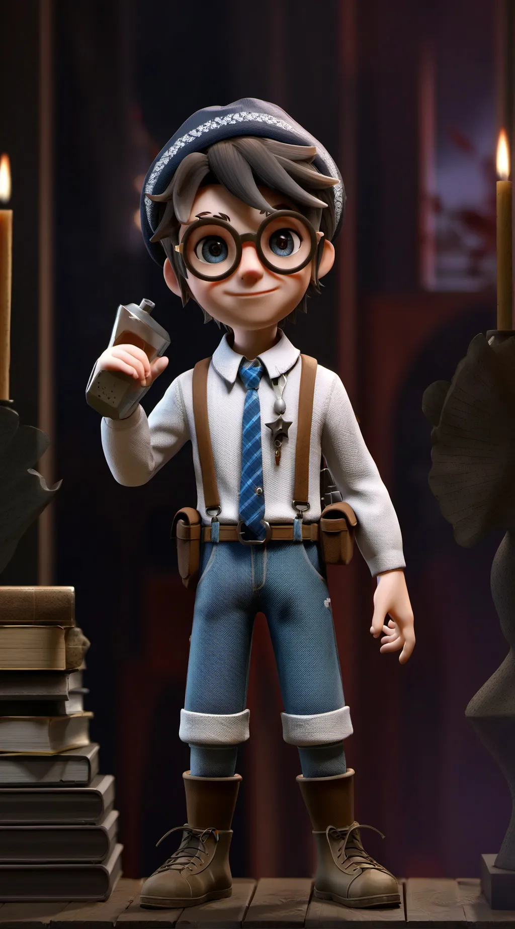 ai character: Mha(Halloween) background