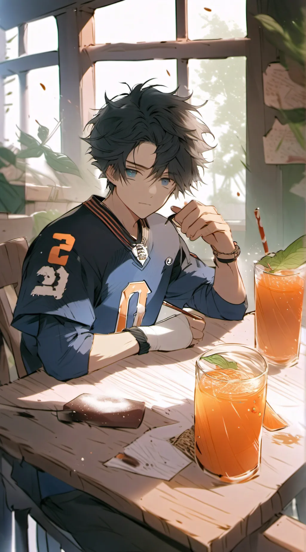 ai character: Tobio KAGEYAMA  background