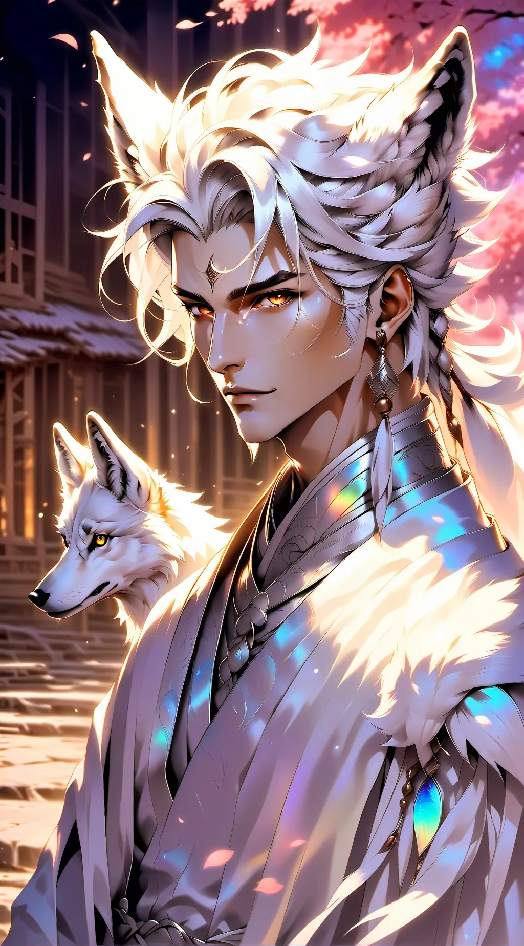 ai character: Wolf background