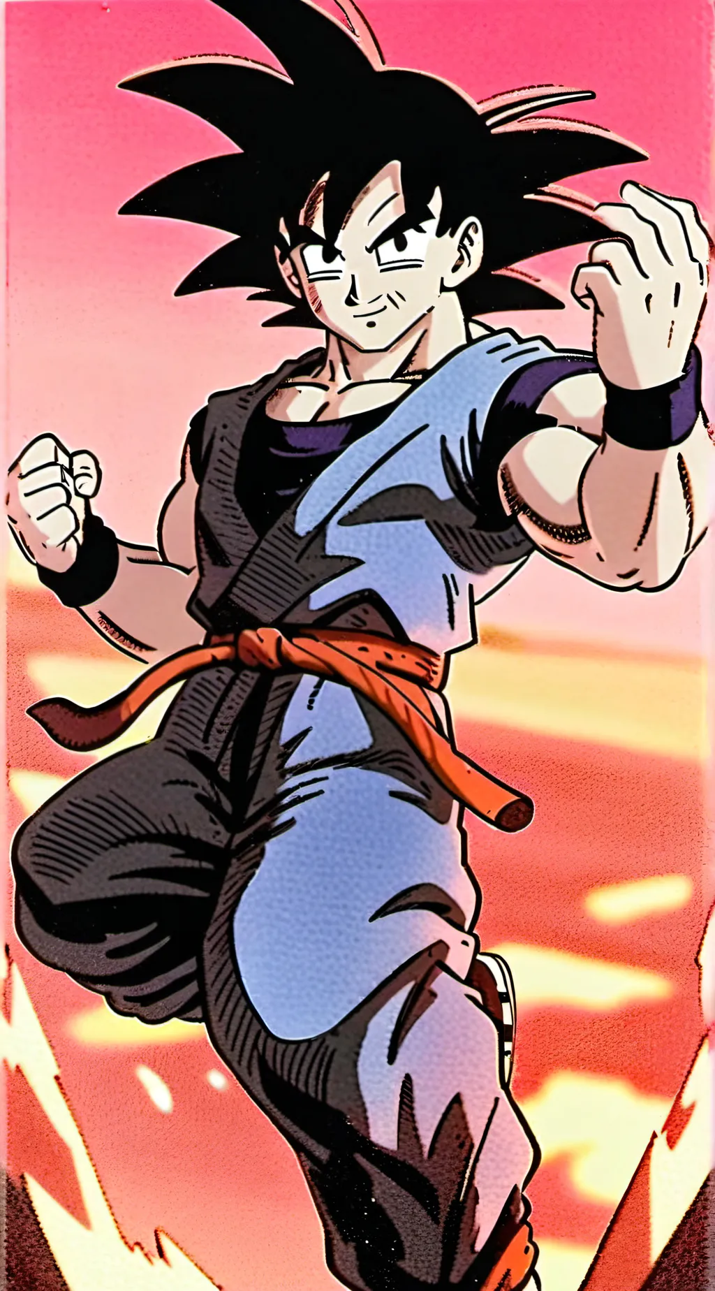 ai character: Goku  background