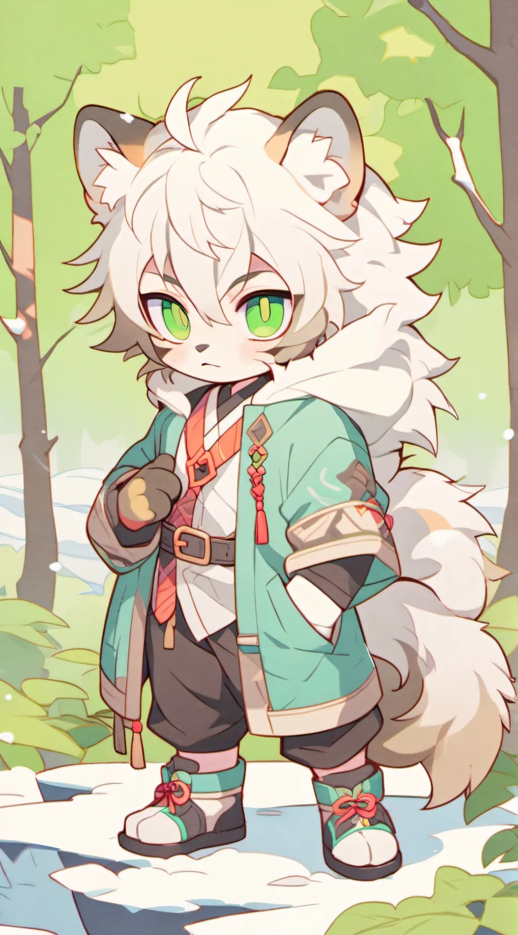 ai character: Beast meets beauty background