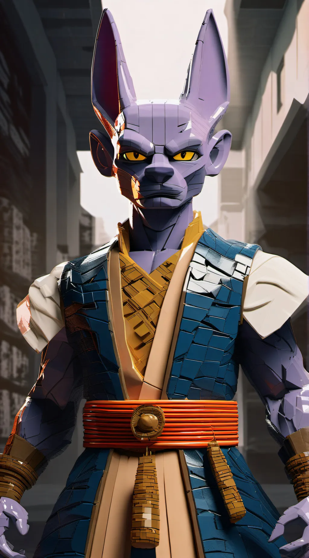 ai character: Lego beerus background