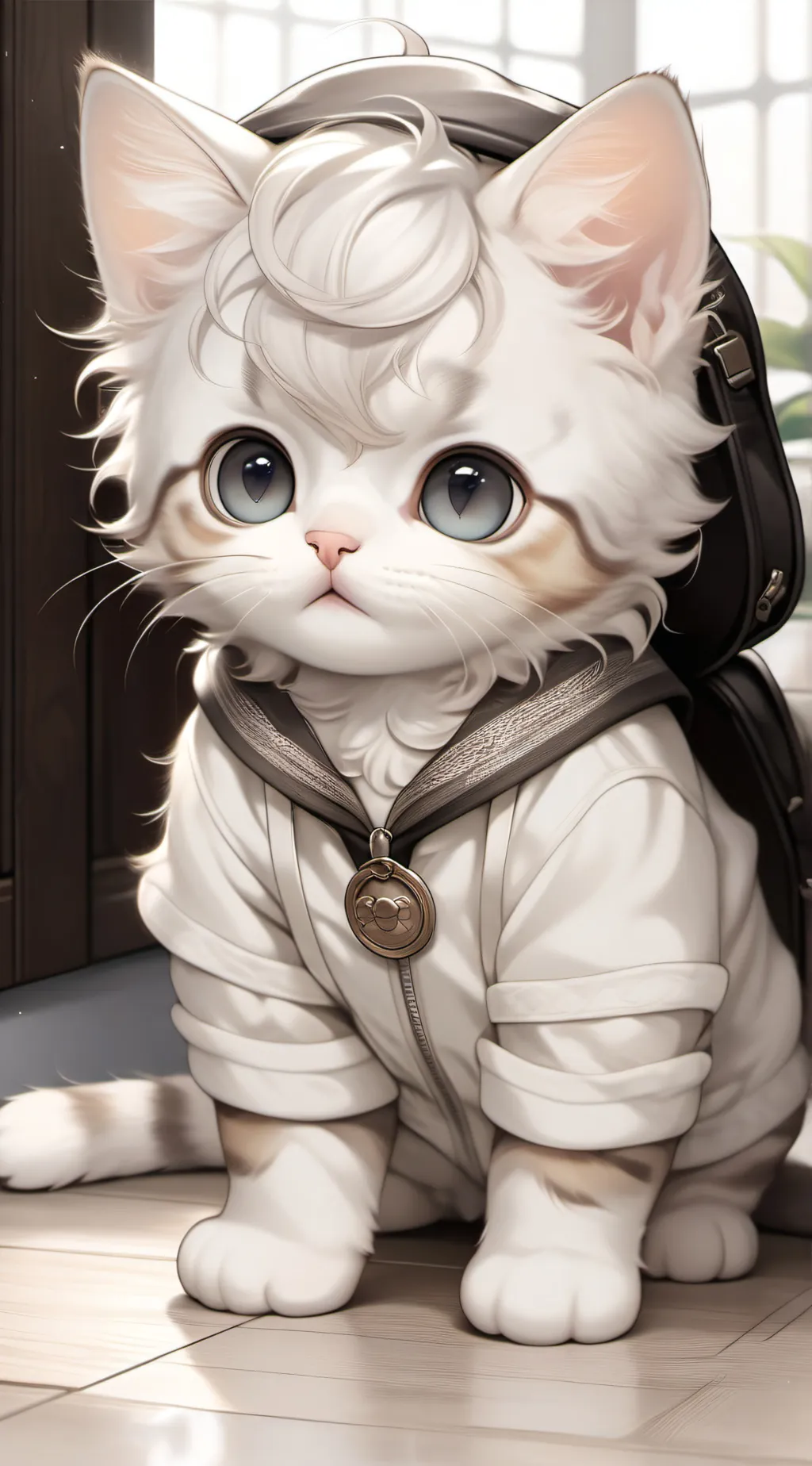ai character: Kitty cat ￼ background