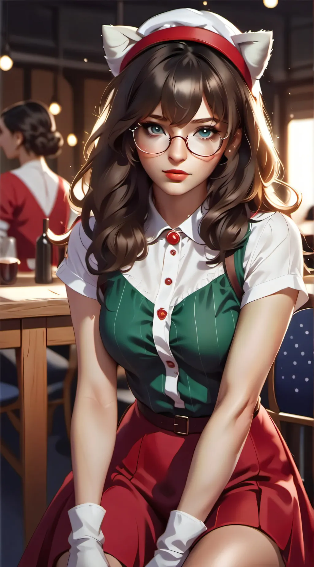 ai character: navidad  background