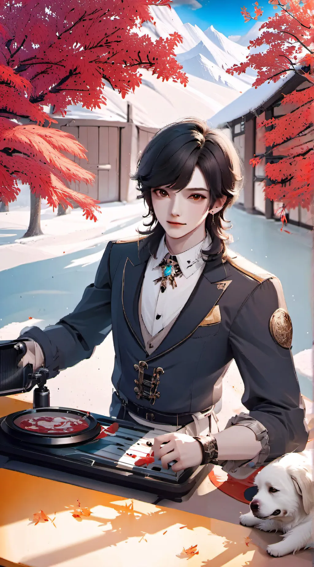 ai character: finish the lyrics background