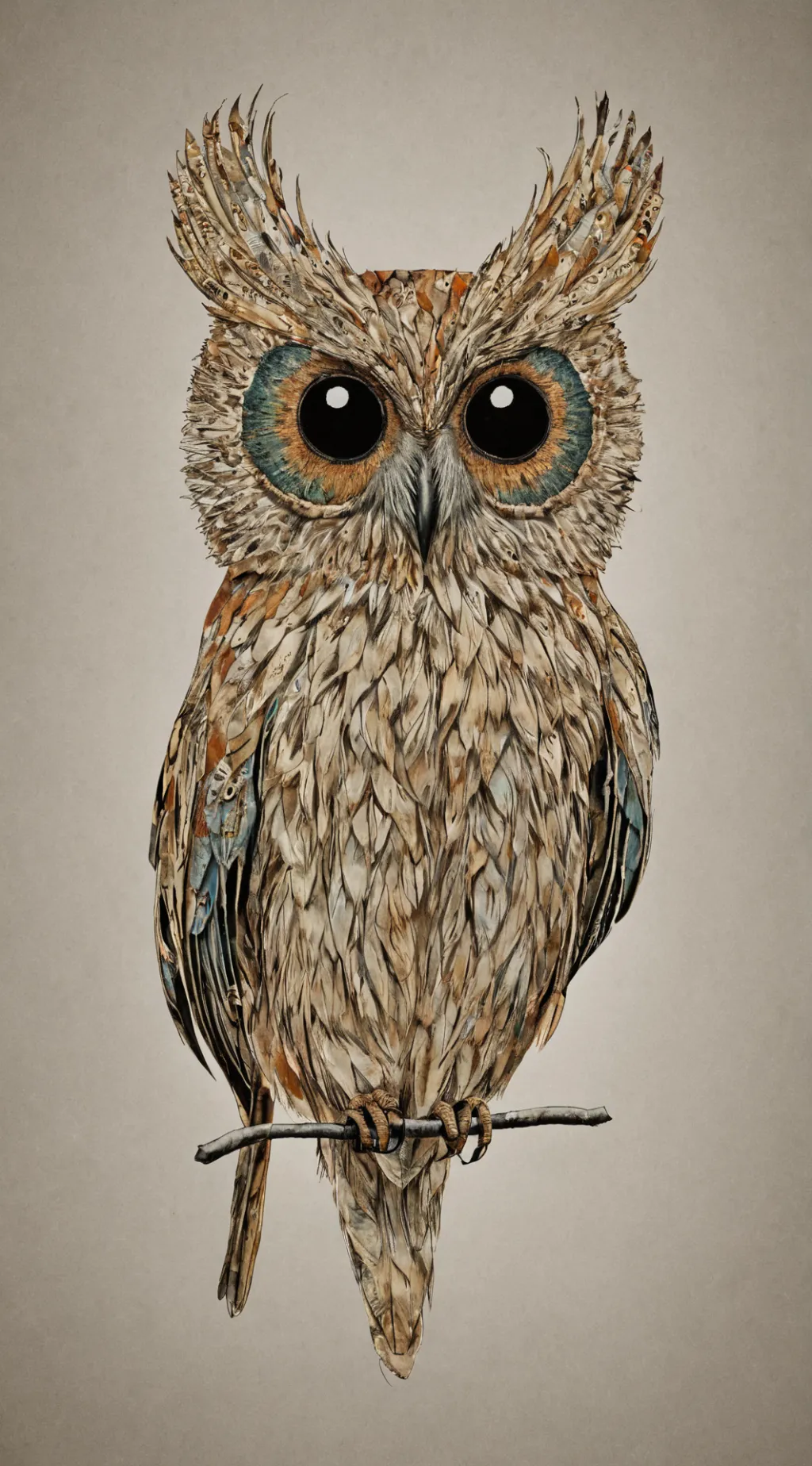 ai character: cute owl background