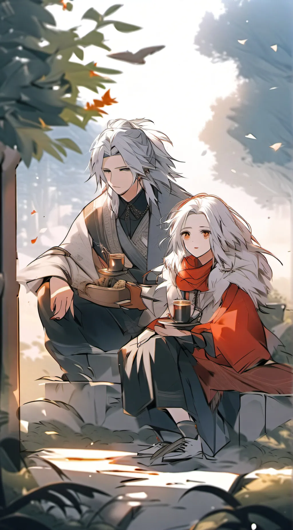 ai character: Zack and love  background