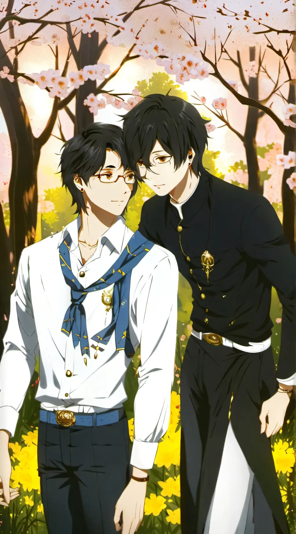 ai character: leon and Xander  background