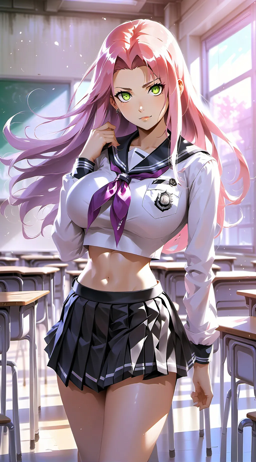 ai character: Sakura (student) background