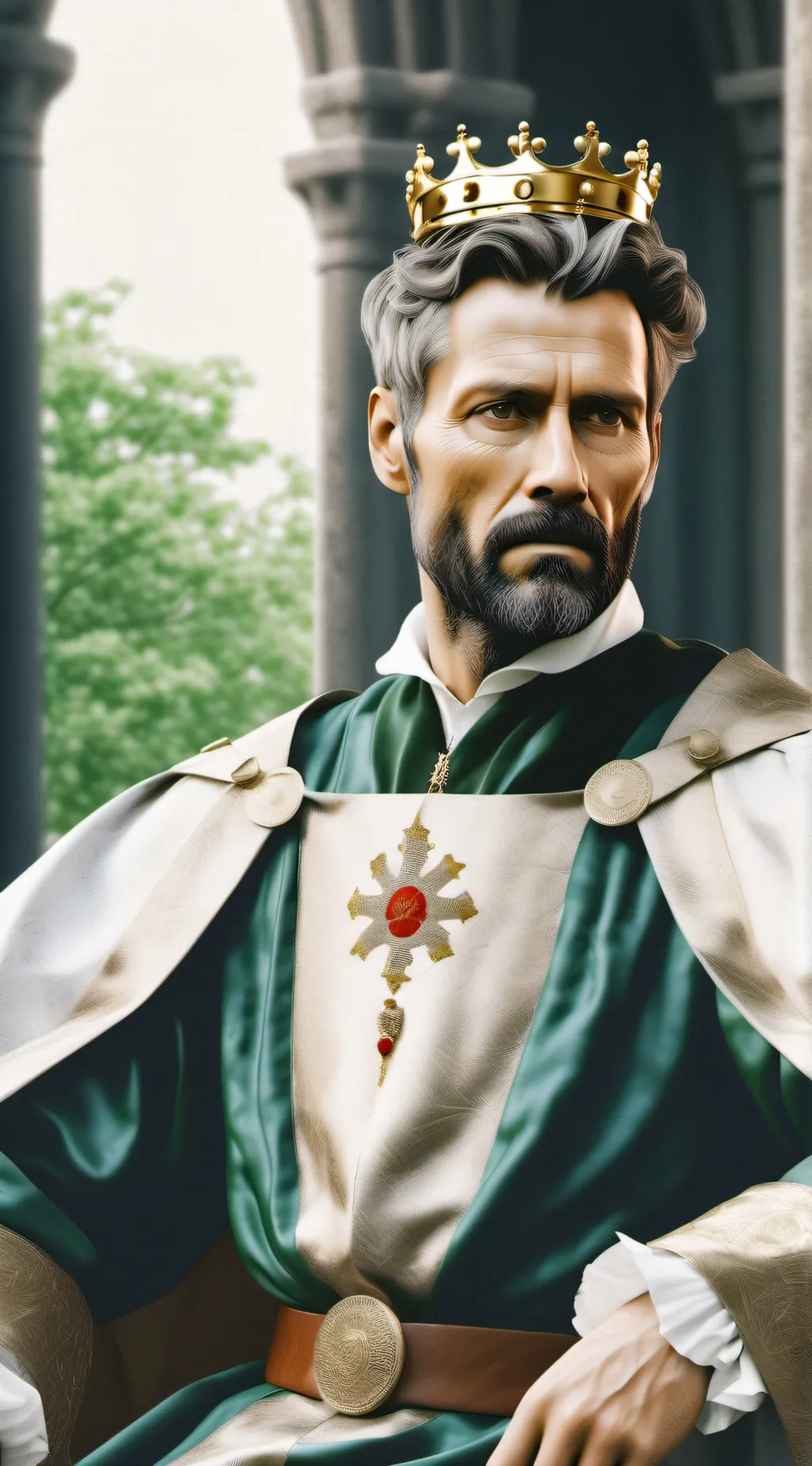 ai character: King John  background