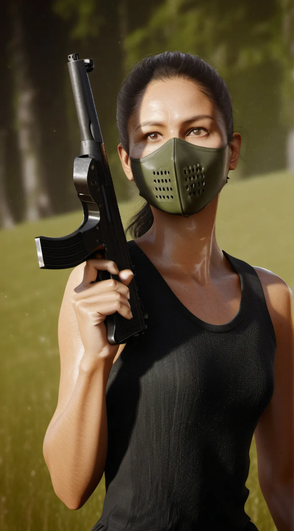 ai character: Ash background