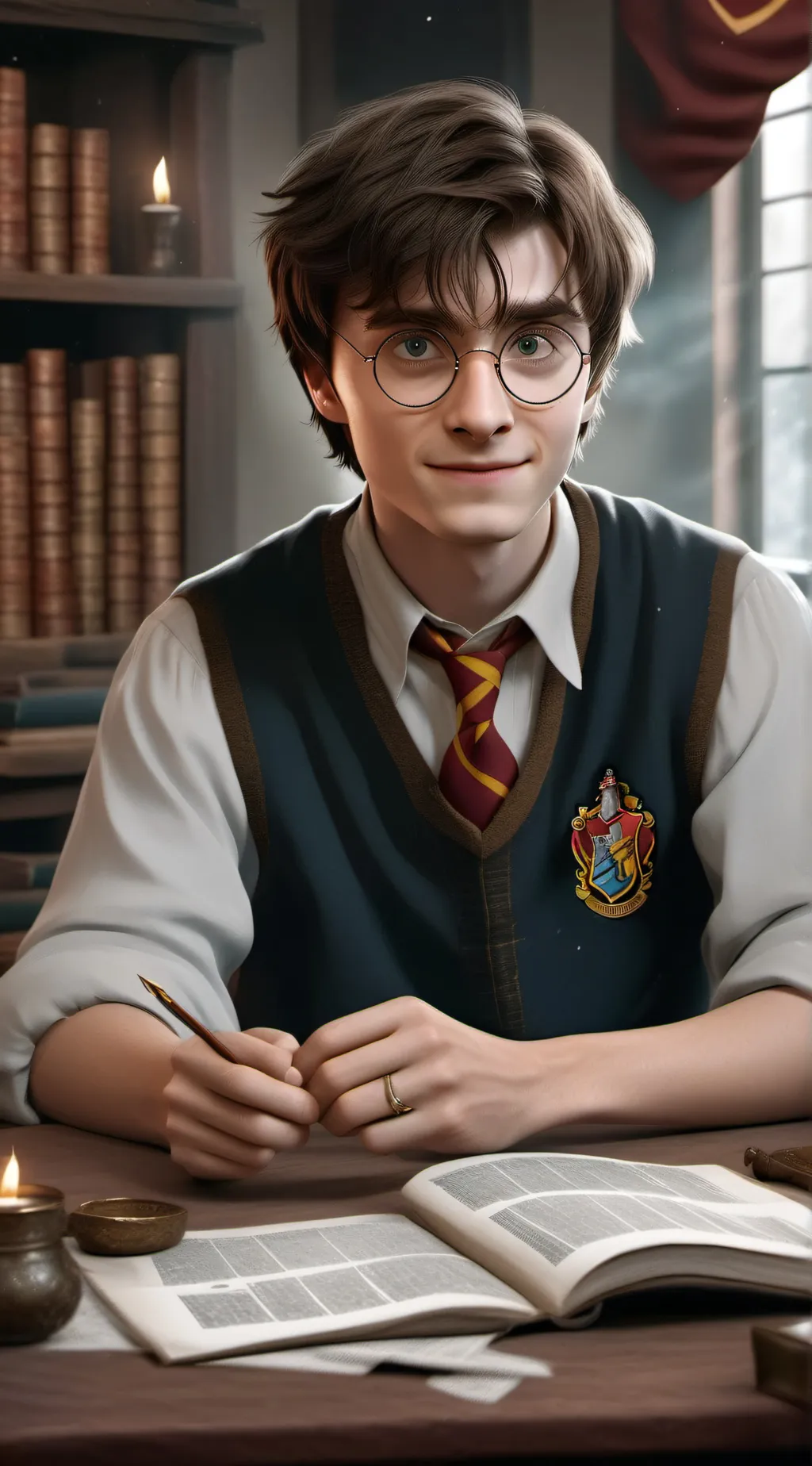 ai character: Harry Potter's GF background