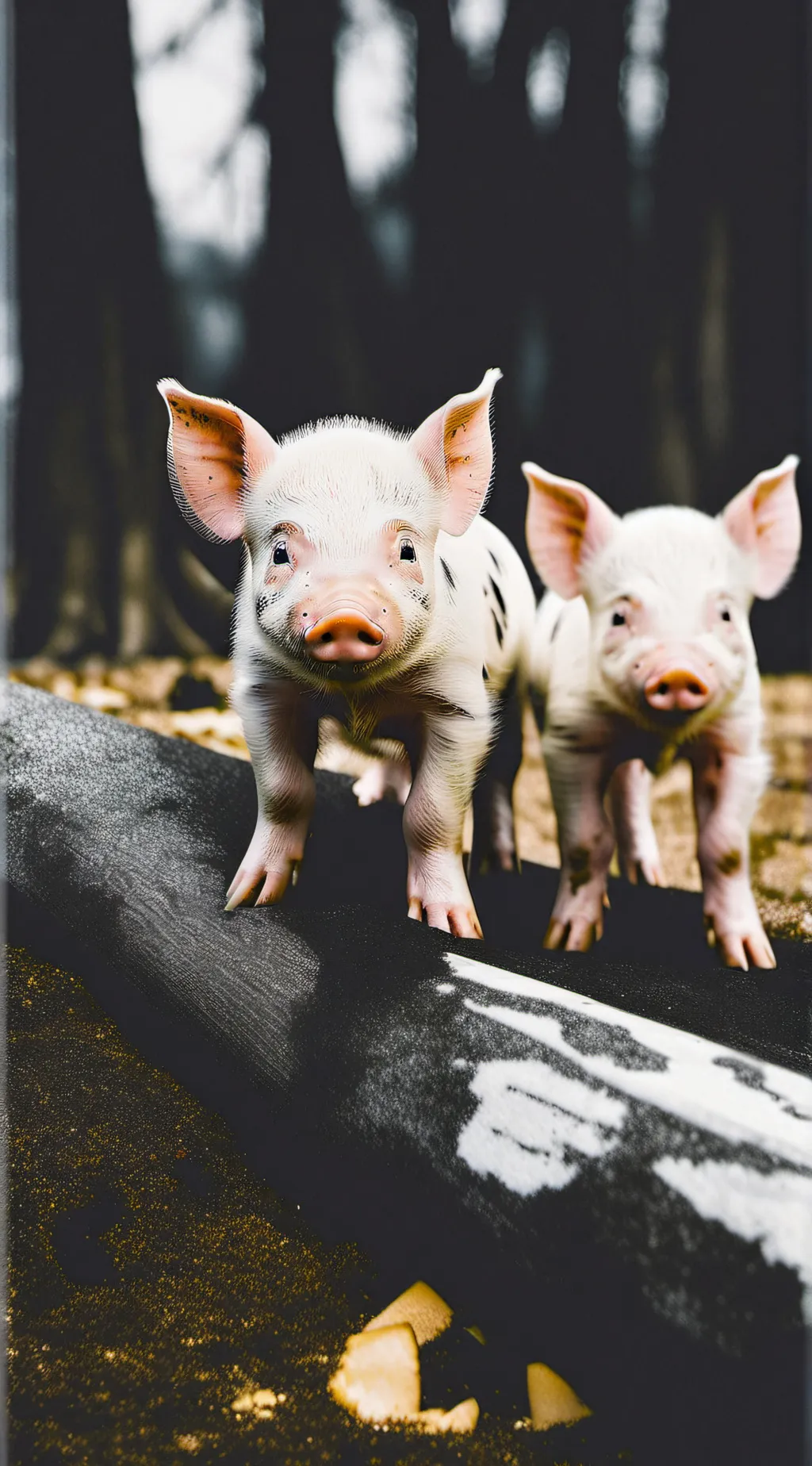 ai character: piglet and puglet background