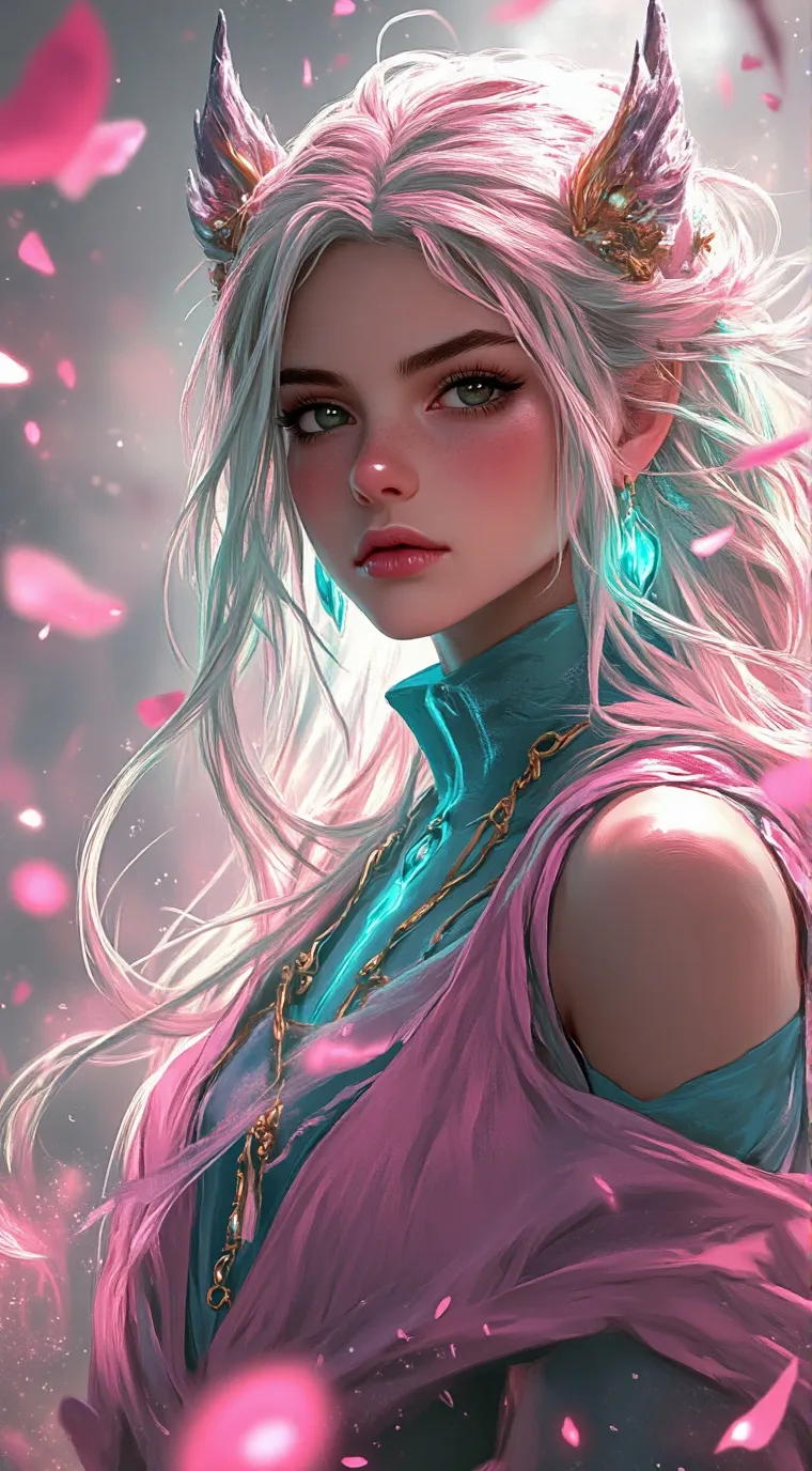 ai character: Cherry background