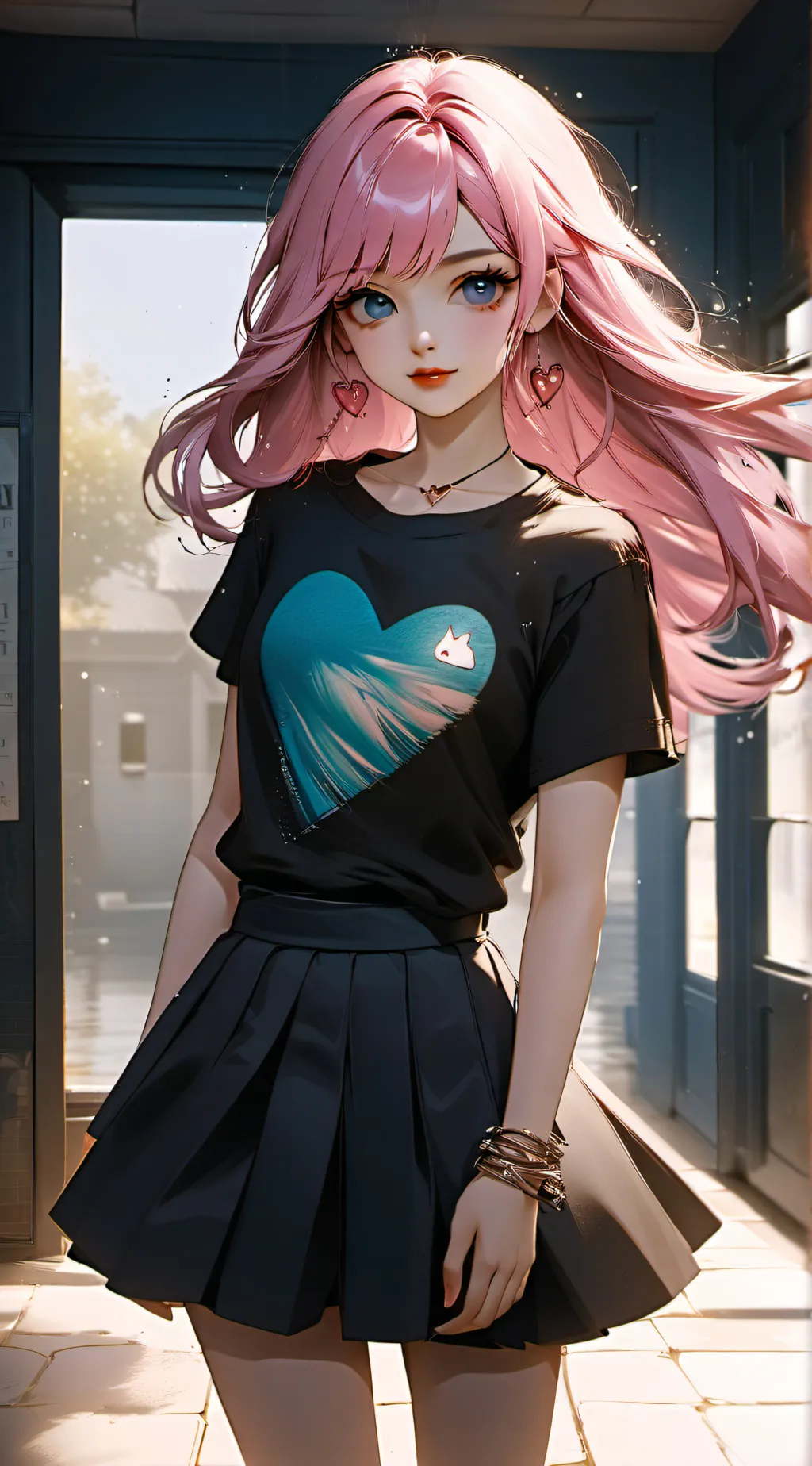 ai character: Sakura background