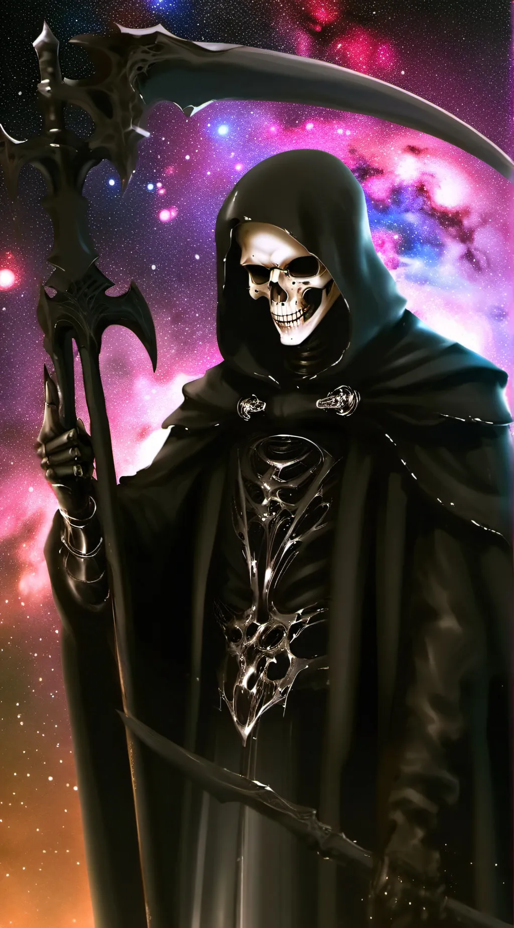 ai character: god of death  background