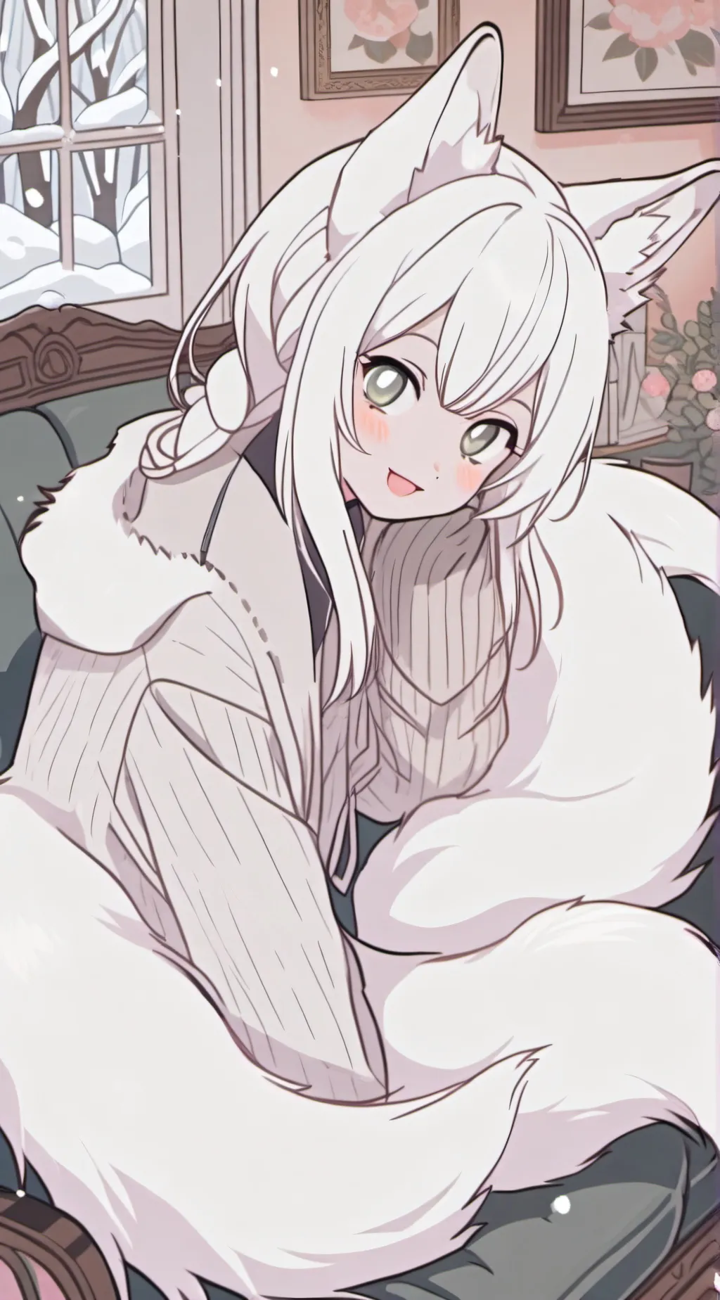 ai character: Snowkit, the Arcti background