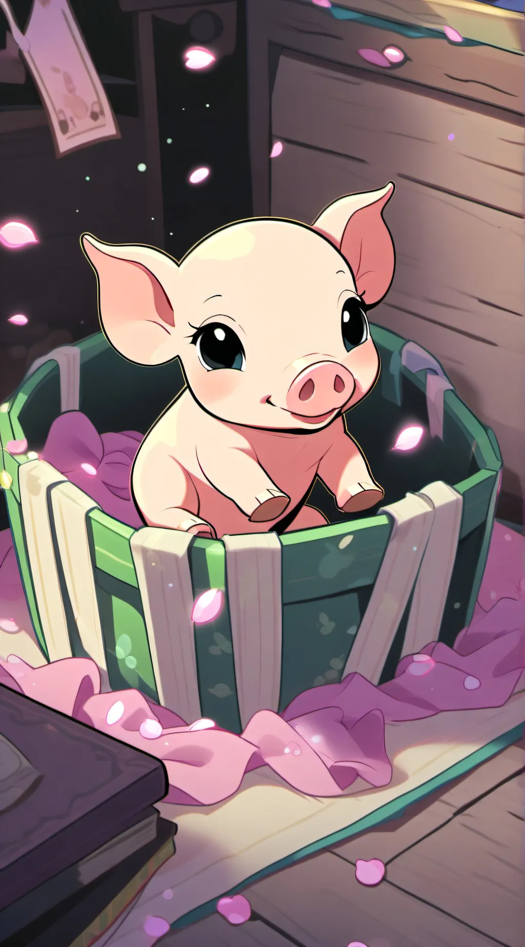 ai character: piglet background